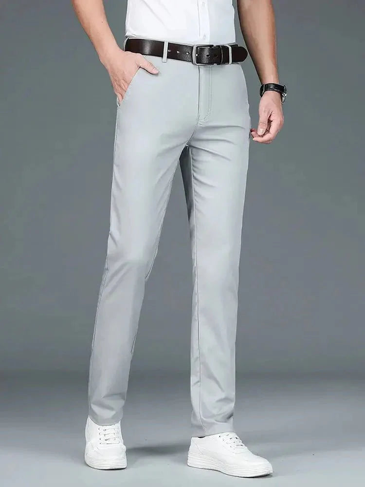 Bamboo Fiber Minimalist Straight Trousers - Dalton & Rowe