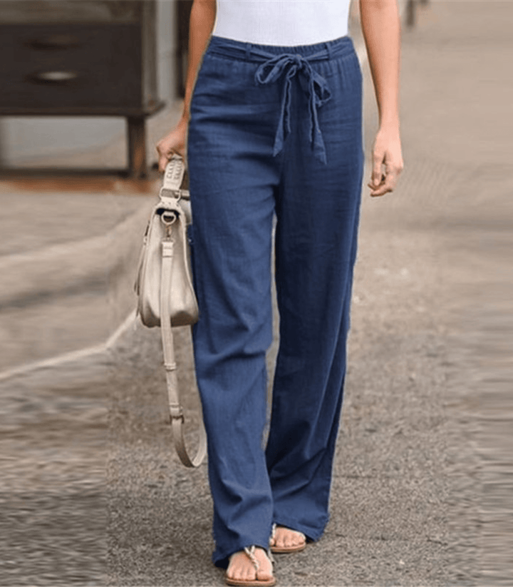 Joleen - Pantalón de Relax para Mujer con Cordón y Cintura Elástica