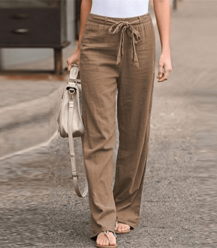 Joleen - Pantalón de Relax para Mujer con Cordón y Cintura Elástica