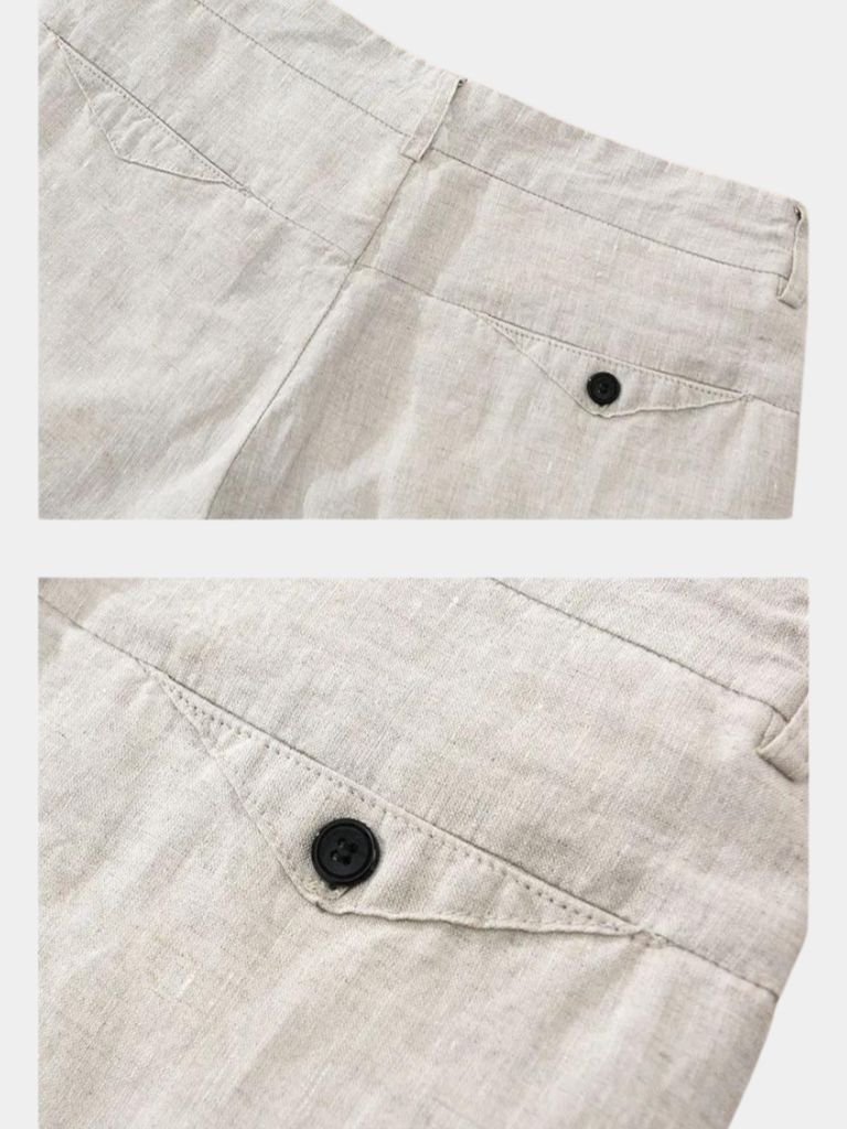 Bleu Horizon Linen Shorts - Dalton & Rowe