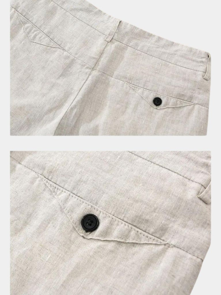 Bleu Horizon Linen Shorts - Dalton & Rowe