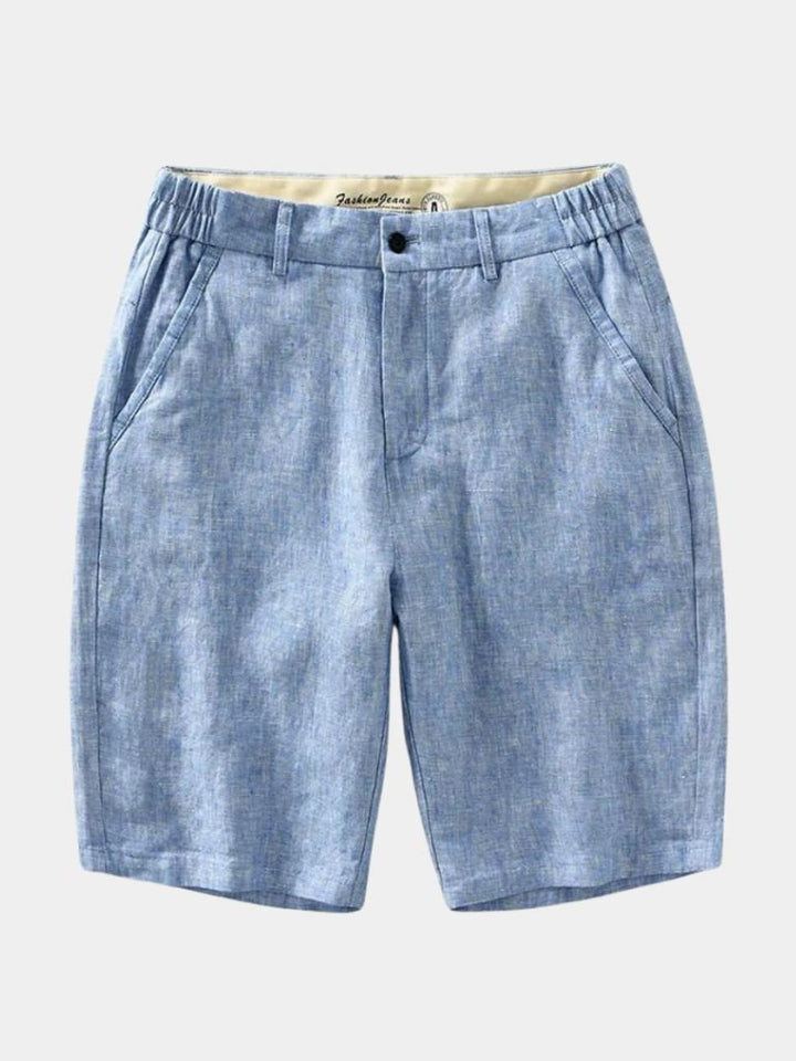 Bleu Horizon Linen Shorts - Dalton & Rowe