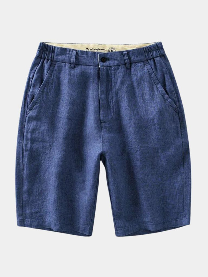 Bleu Horizon Linen Shorts - Dalton & Rowe