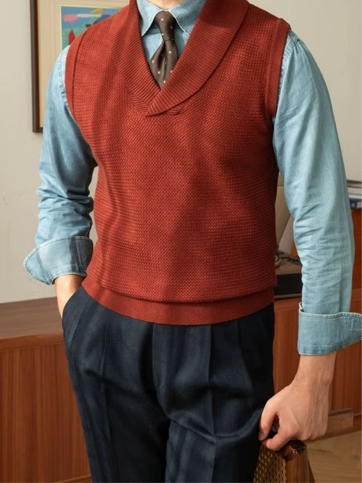 British Knit Vest Waistcoat - Dalton & Rowe