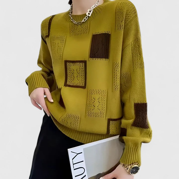 Pauline | Suéter Patchwork Chic