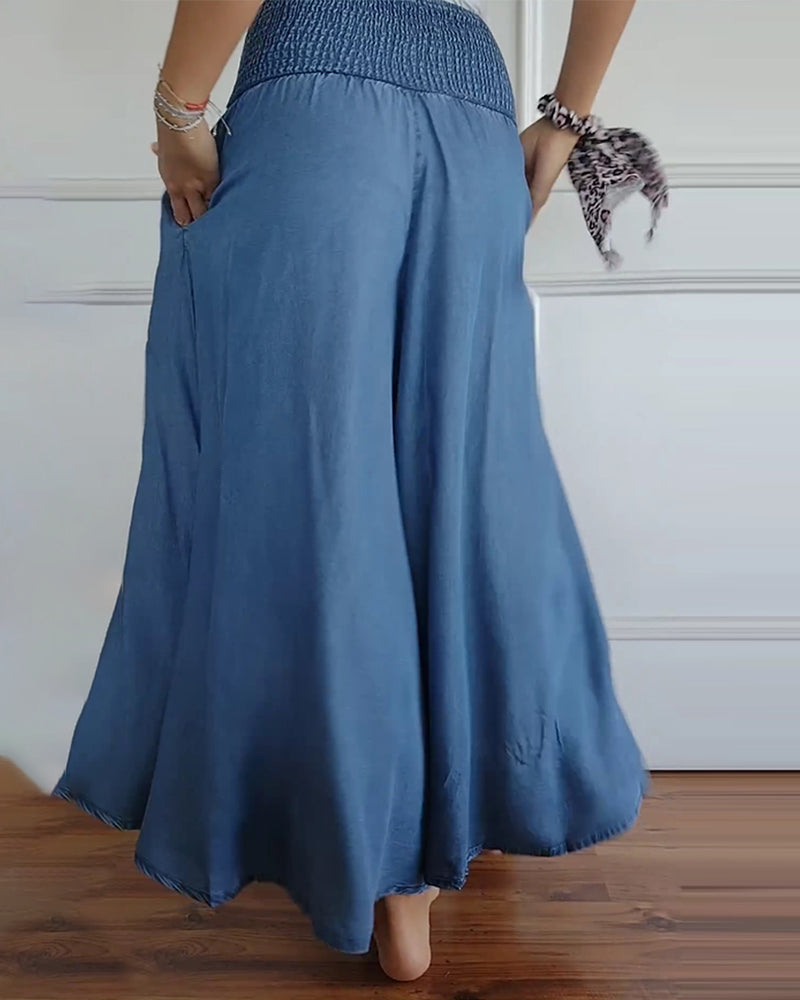 Delphine | Pantalón Amplio Fluido Romántico