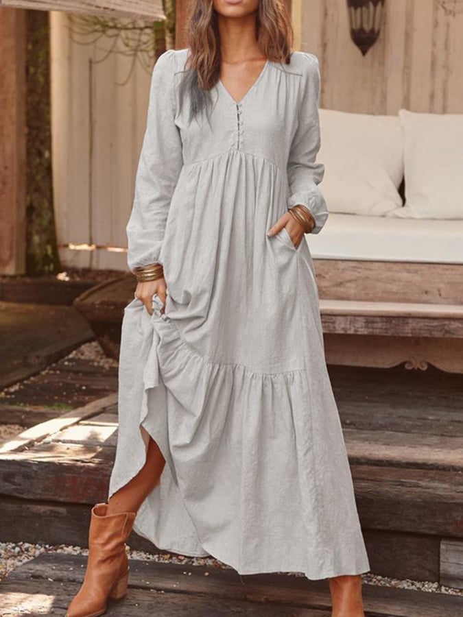 Pauline | Vestido Maxi Casual