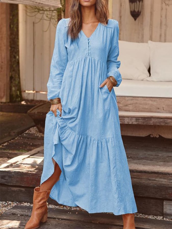 Pauline | Vestido Maxi Casual
