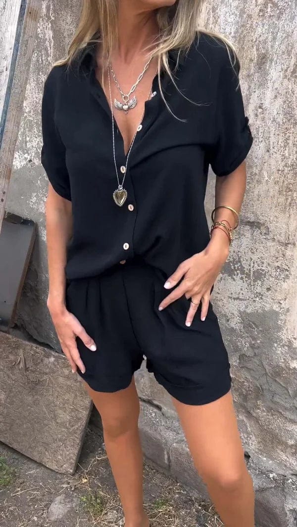 Melda - Conjunto Botonado Aireado
