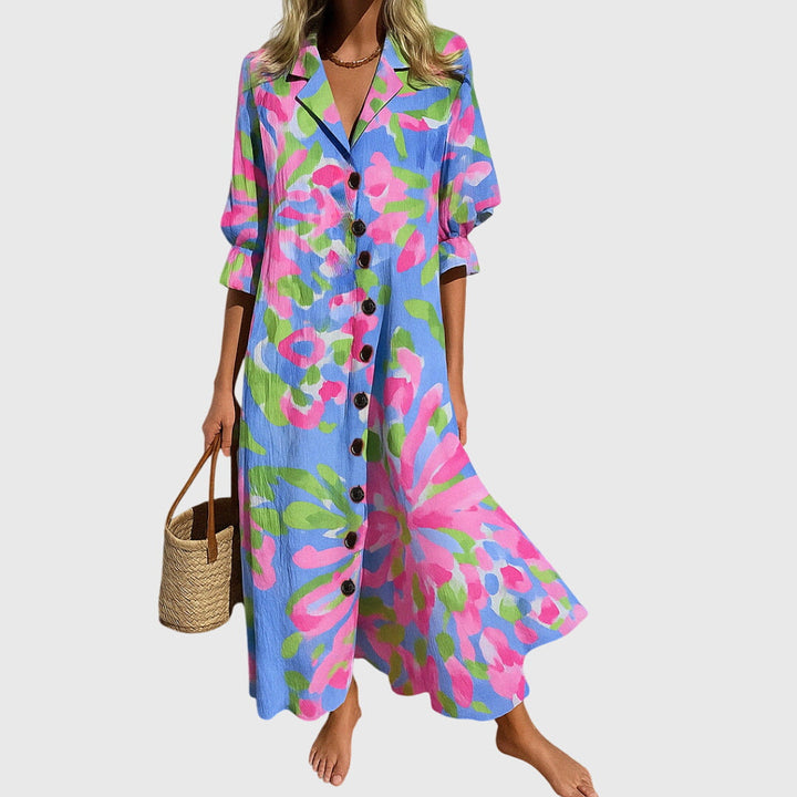Hortense | Vestido Maxi Impreso Floral