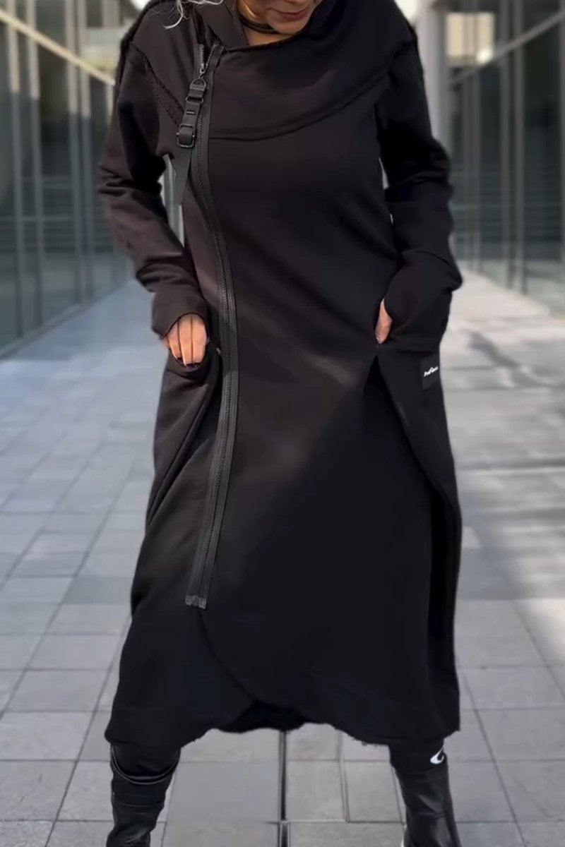 Hildegard - Vestido con Capucha Casual