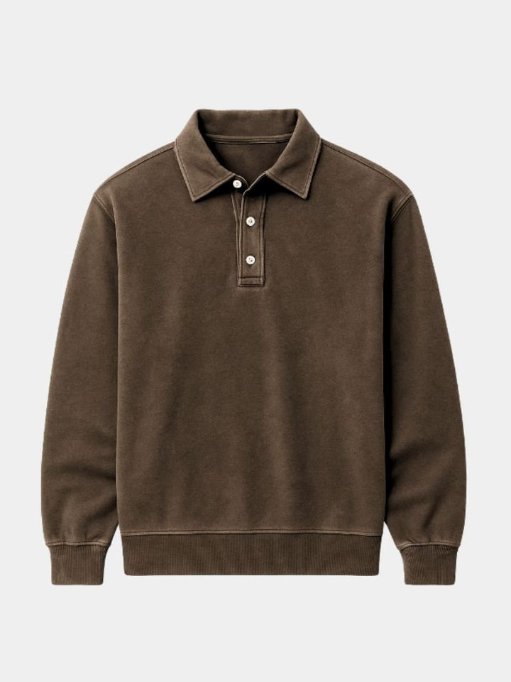 Canyon Mist Long Sleeve Polo Shirt - Dalton & Rowe