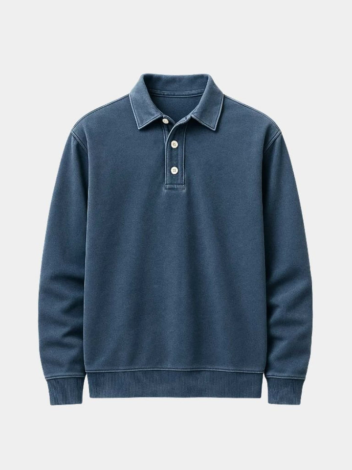 Canyon Mist Long Sleeve Polo Shirt - Dalton & Rowe