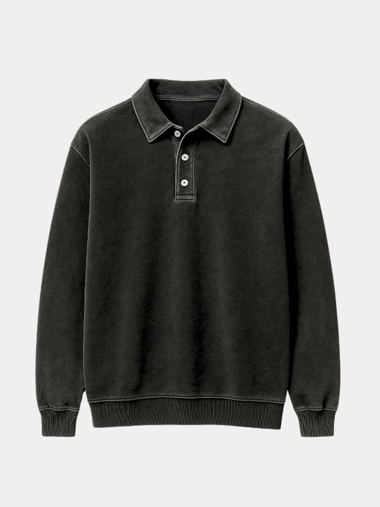 Canyon Mist Long Sleeve Polo Shirt - Dalton & Rowe