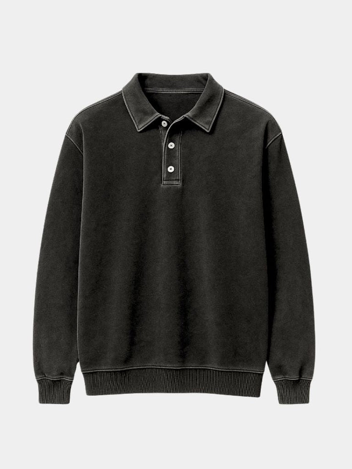 Canyon Mist Long Sleeve Polo Shirt - Dalton & Rowe