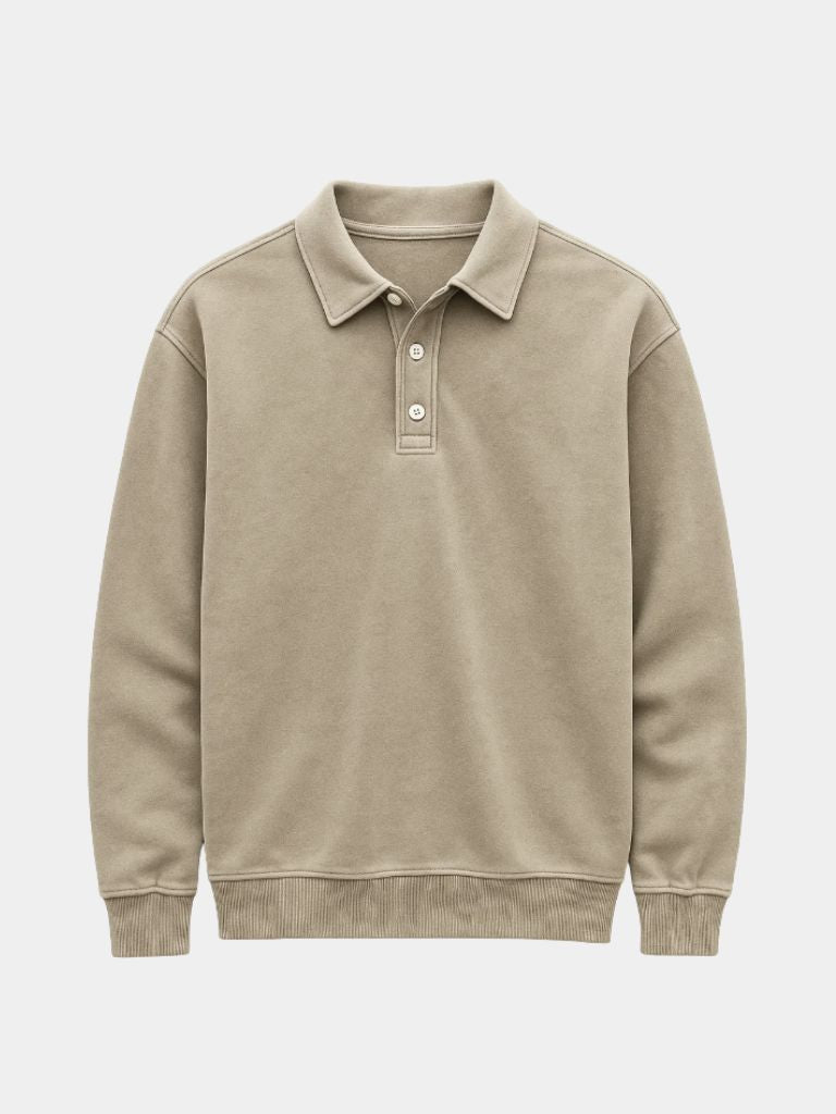 Canyon Mist Long Sleeve Polo Shirt - Dalton & Rowe