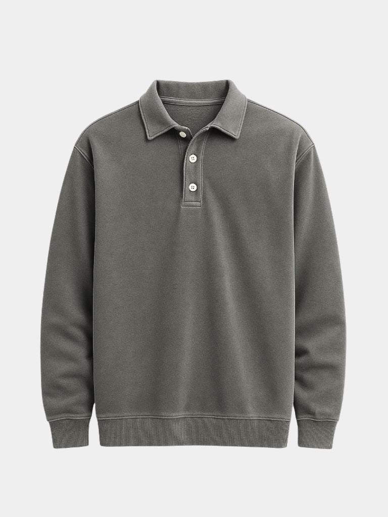 Canyon Mist Long Sleeve Polo Shirt - Dalton & Rowe