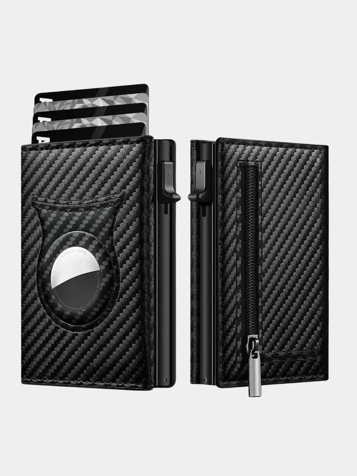 Carbon Fiber Wallet with Air Tag Holder RFID Blocking - Dalton & Rowe