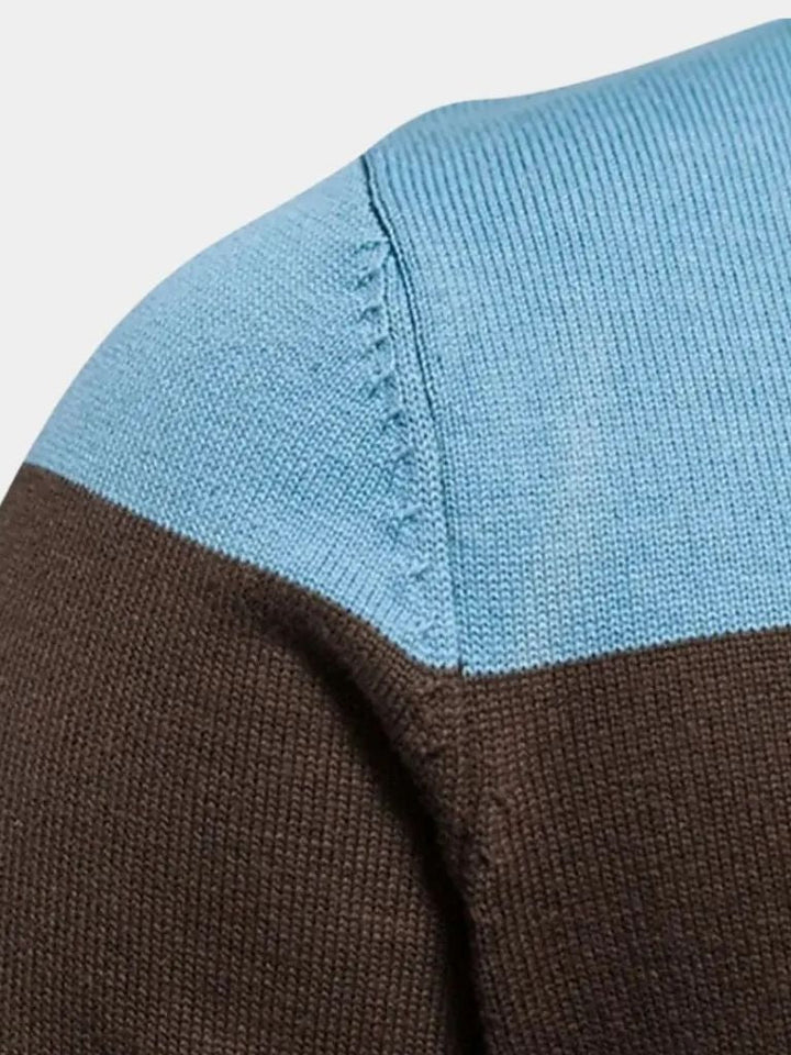 Cardigan Sweater Zipper Standing Collar Knitwear - Dalton & Rowe