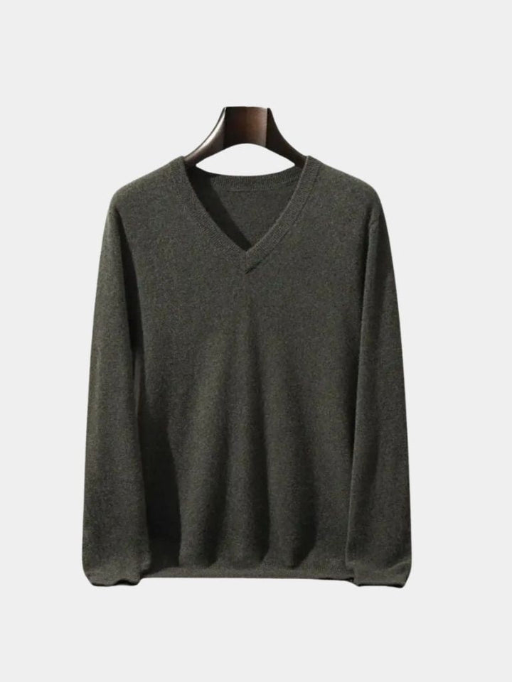 Cashmere V Neck Knitwear Sweater - Dalton & Rowe
