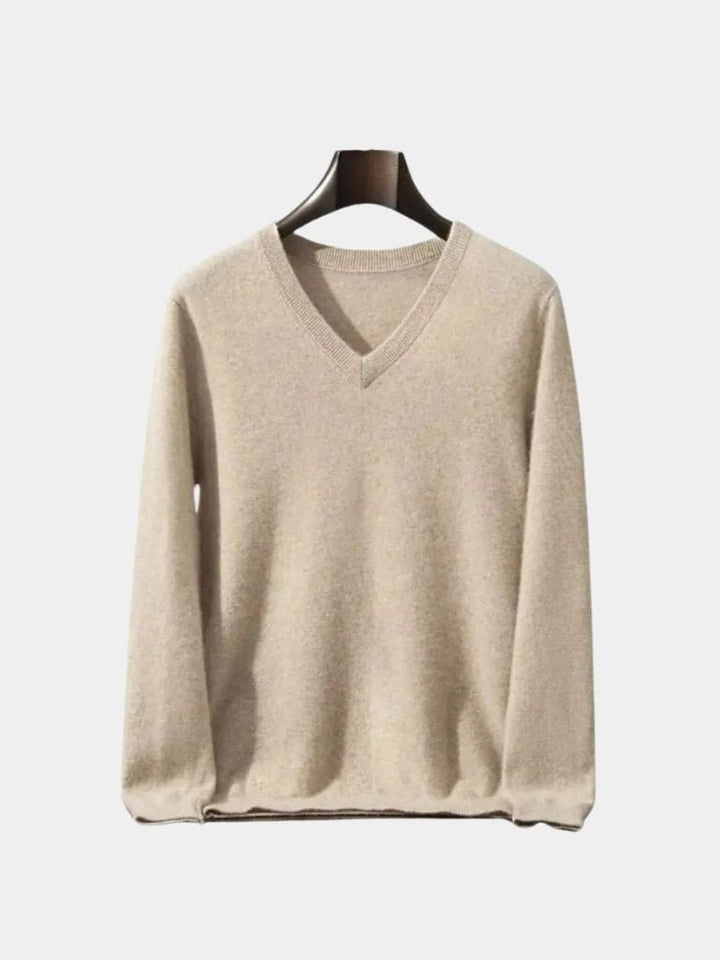 Cashmere V Neck Knitwear Sweater - Dalton & Rowe