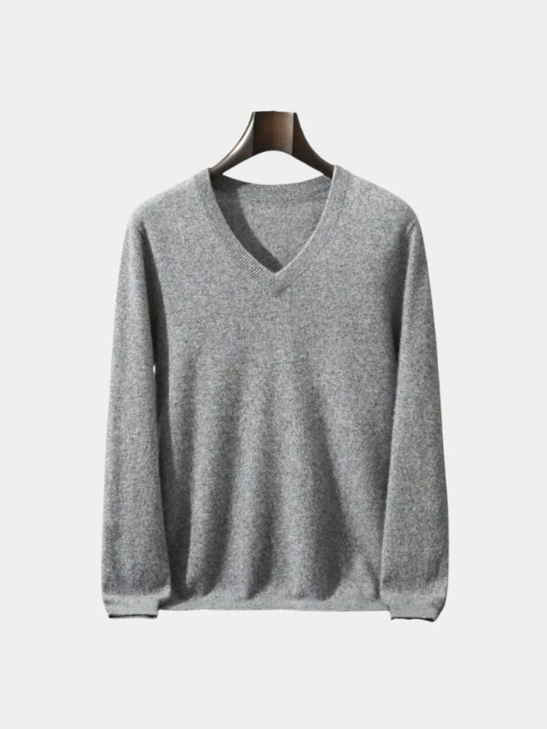 Cashmere V Neck Knitwear Sweater - Dalton & Rowe