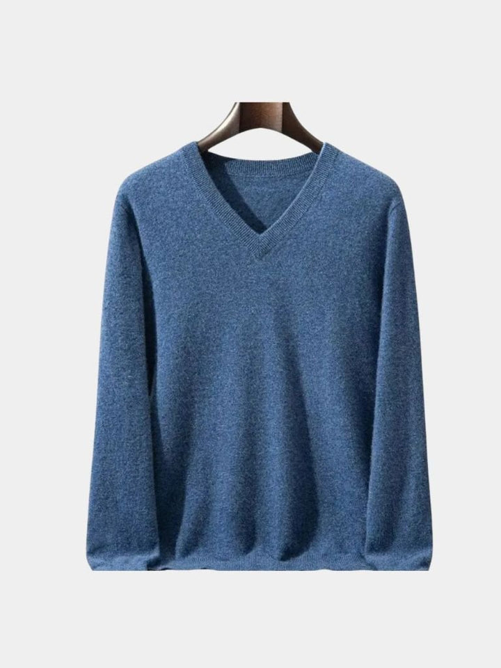 Cashmere V Neck Knitwear Sweater - Dalton & Rowe