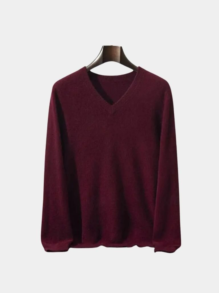 Cashmere V Neck Knitwear Sweater - Dalton & Rowe