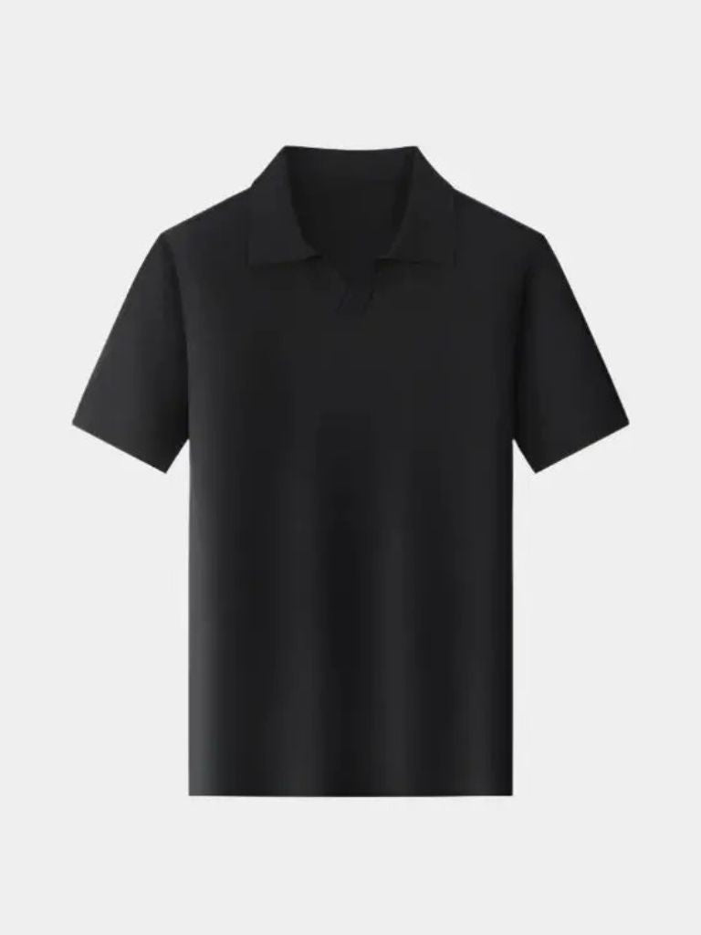 Casual Buttonless Knit Polo Shirt - Dalton & Rowe