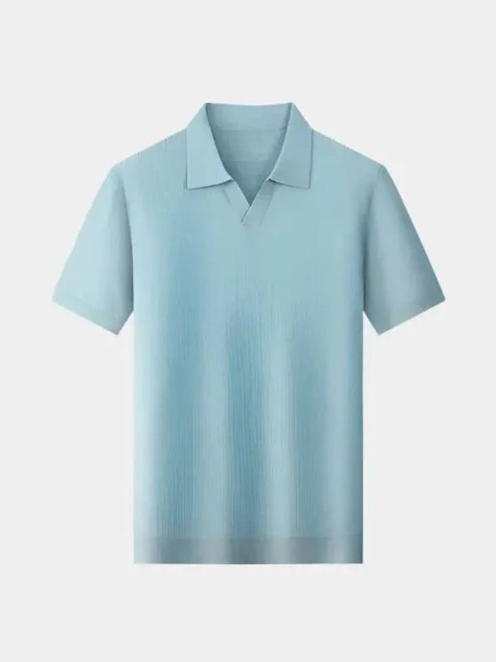Casual Buttonless Knit Polo Shirt - Dalton & Rowe