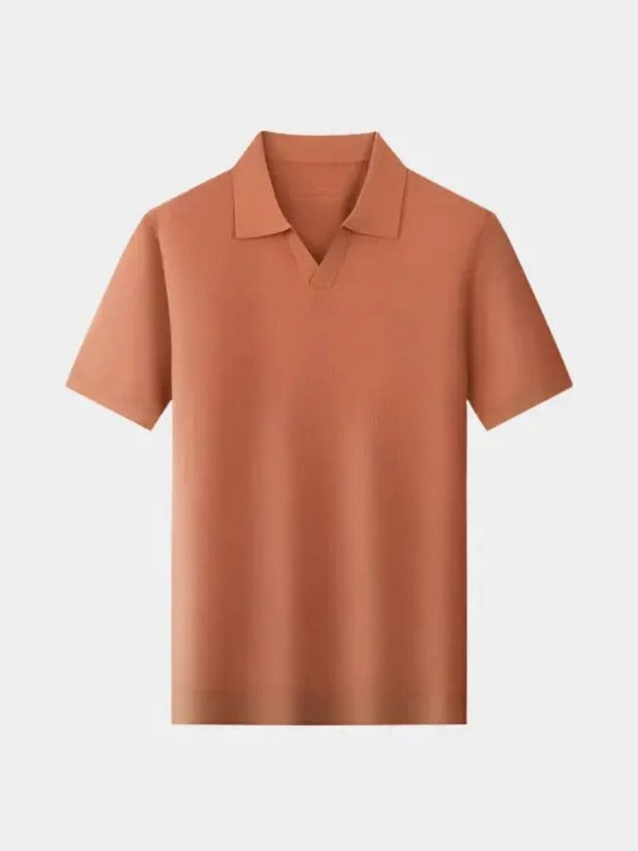Casual Buttonless Knit Polo Shirt - Dalton & Rowe