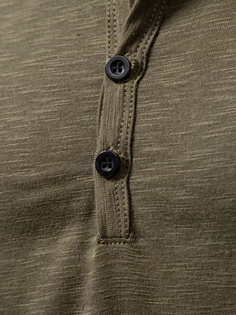 Henley Neck Long Sleeve T-Shirt - Dalton & Rowe