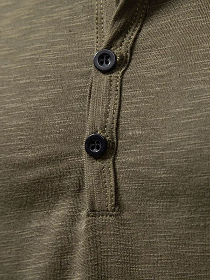 Henley Neck Long Sleeve T-Shirt - Dalton & Rowe