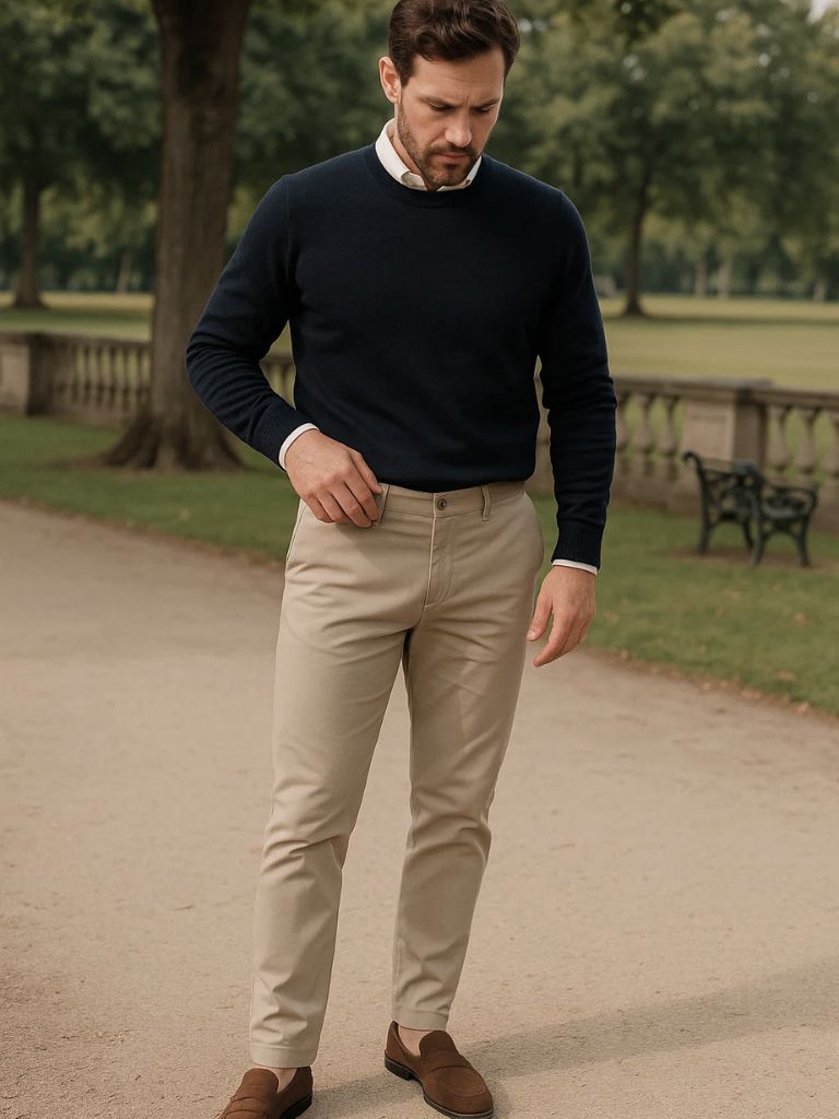 Casual Slim Fit Trousers - Dalton & Rowe