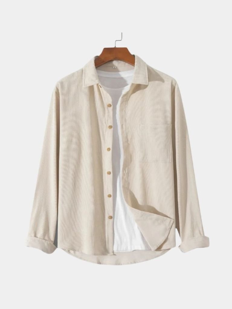 Casual Solid Corduroy Shirt - Dalton & Rowe
