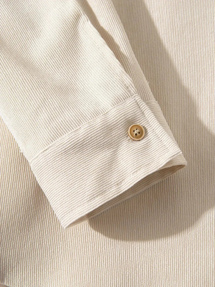 Casual Solid Corduroy Shirt - Dalton & Rowe