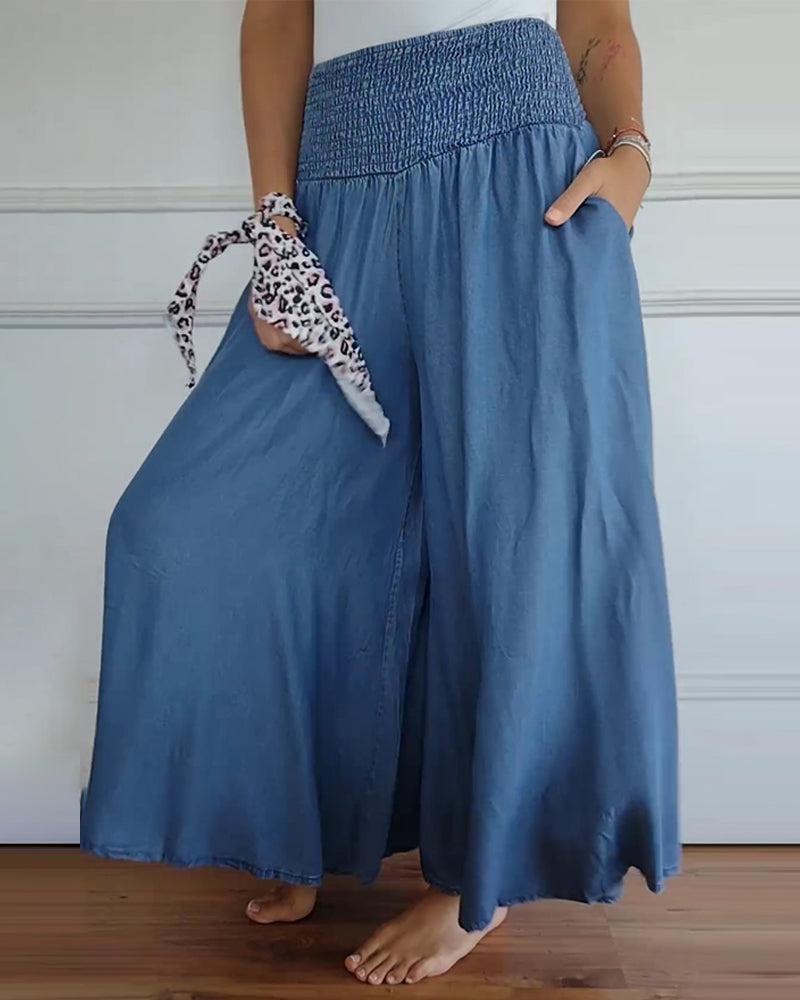 Delphine | Pantalón Amplio Fluido Romántico