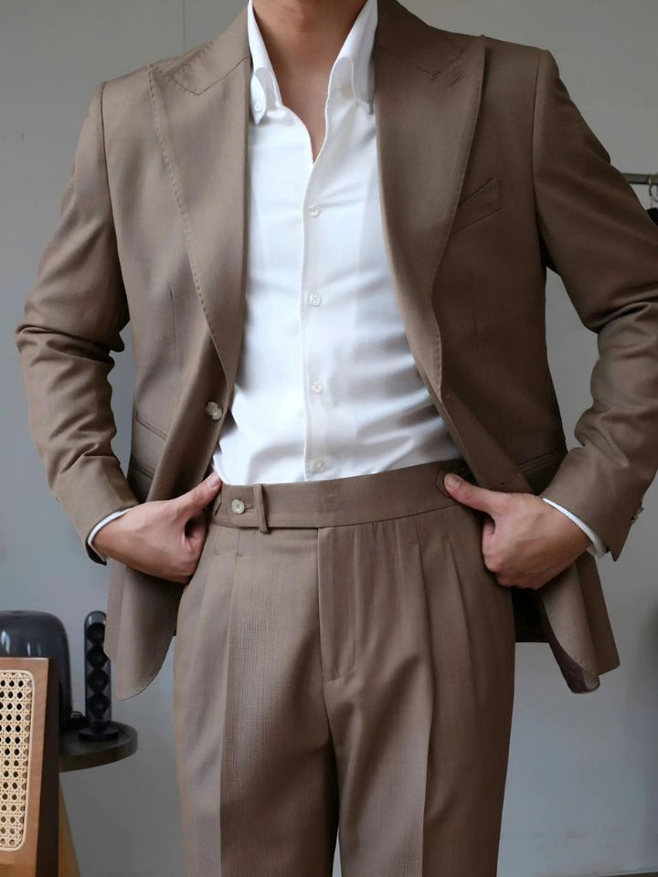 Classic Genova Sidetab Trousers - Dalton & Rowe