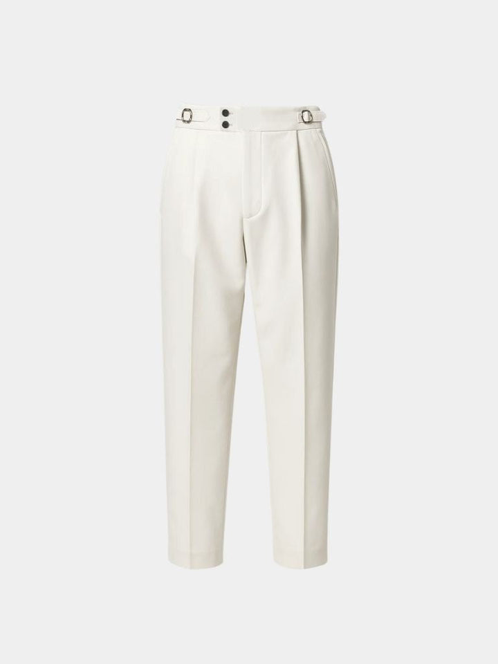 Classic Italy Sidetab Elastic Trousers - Dalton & Rowe