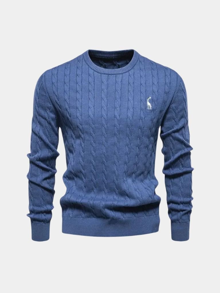 Cotton  Crew Neck Pullover Sweater - Dalton & Rowe