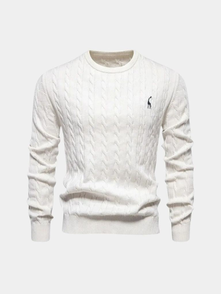 Cotton  Crew Neck Pullover Sweater - Dalton & Rowe