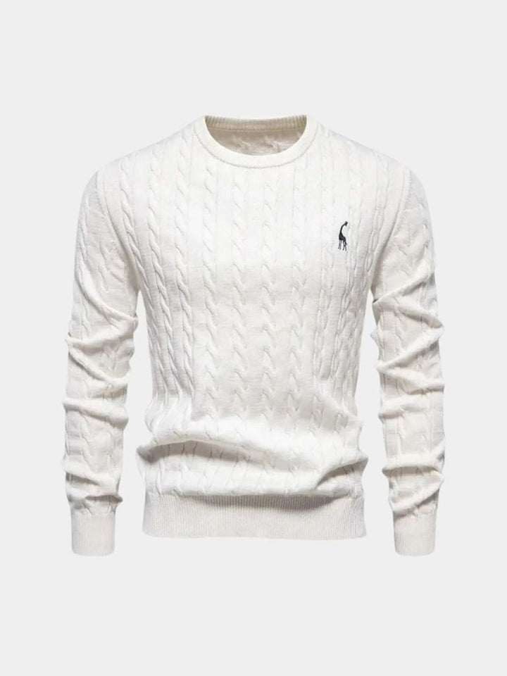 Cotton  Crew Neck Pullover Sweater - Dalton & Rowe