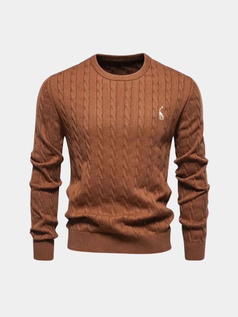 Cotton  Crew Neck Pullover Sweater - Dalton & Rowe