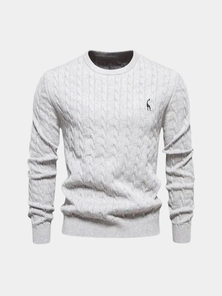 Cotton  Crew Neck Pullover Sweater - Dalton & Rowe