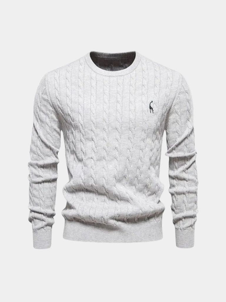 Cotton  Crew Neck Pullover Sweater - Dalton & Rowe