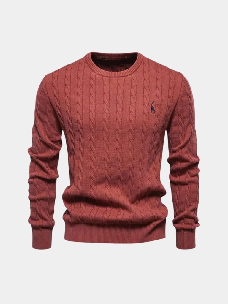 Cotton  Crew Neck Pullover Sweater - Dalton & Rowe