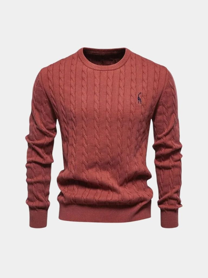 Cotton  Crew Neck Pullover Sweater - Dalton & Rowe