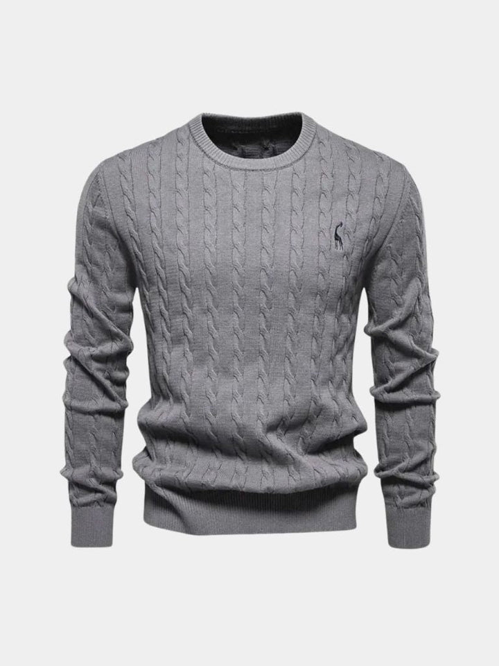 Cotton  Crew Neck Pullover Sweater - Dalton & Rowe