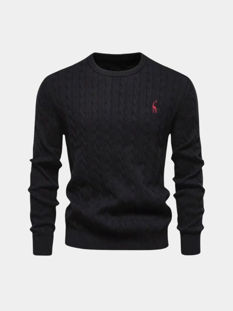 Cotton  Crew Neck Pullover Sweater - Dalton & Rowe