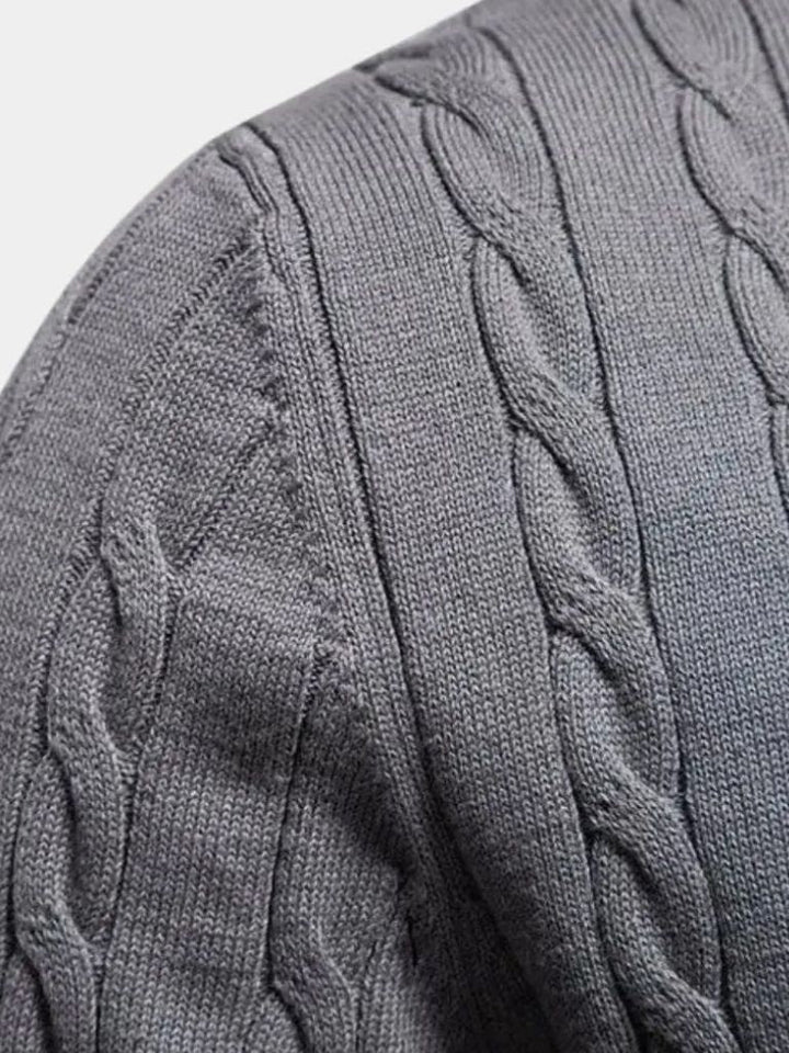Cotton  Crew Neck Pullover Sweater - Dalton & Rowe